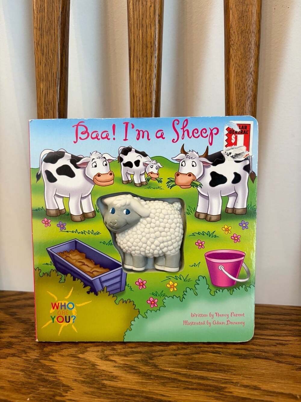 Who Are You? Baa! I'm a Sheep Board Book with Squeak Toy